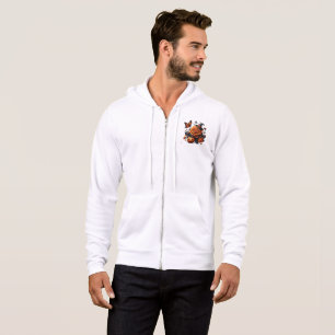 Halloween Orange Rose Hexenhut Kürbis Hoodie