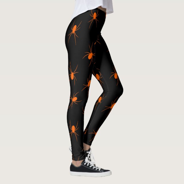 Halloween Orange Spider Popular Elegant Leggings (Rechts)