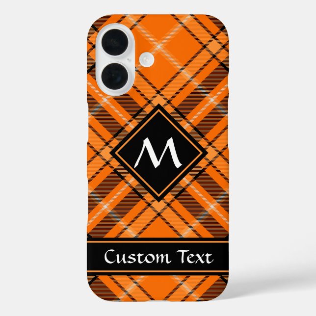 Halloween Orange Tartan Case-Mate iPhone Hülle (Rückseite)