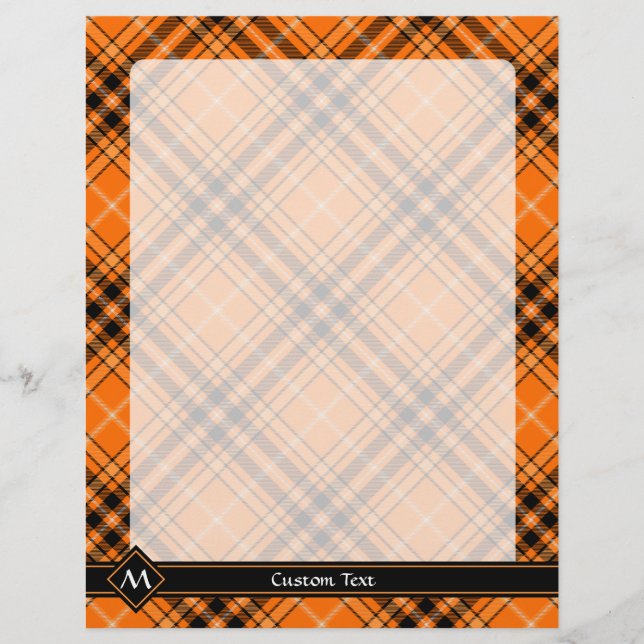Halloween Orange Tartan Flyer (Vorne)