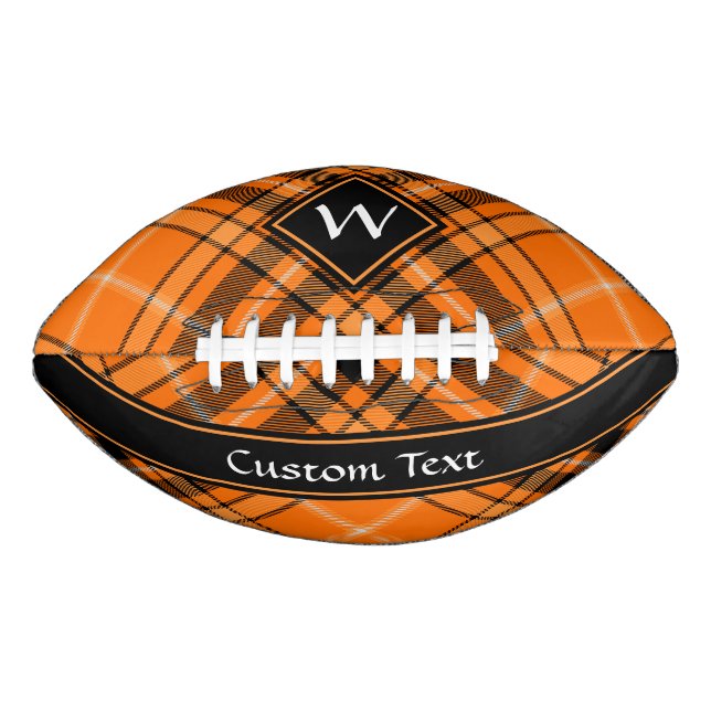 Halloween Orange Tartan Football (Vorderseite)