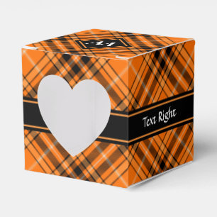 Halloween Orange Tartan Geschenkschachtel