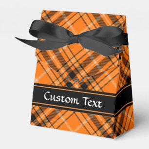 Halloween Orange Tartan Geschenkschachtel