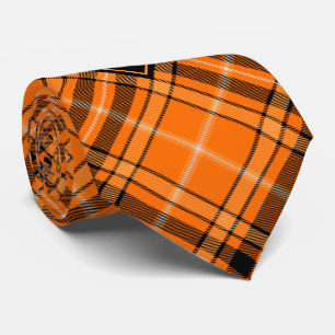 Halloween Orange Tartan Krawatte