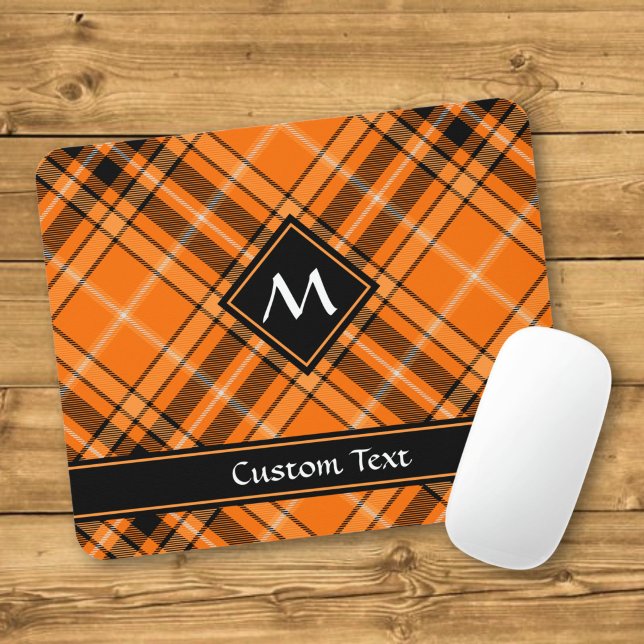 Halloween Orange Tartan Mousepad (Von Creator hochgeladen)