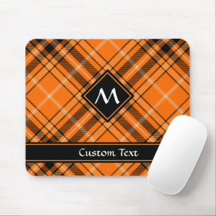 Halloween Orange Tartan Mousepad