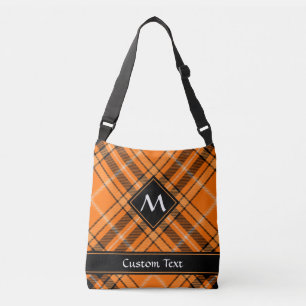 Halloween Orange Tartan Tragetaschen Mit Langen Trägern