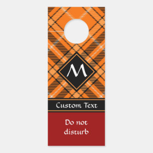 Halloween Orange Tartan Türanhänger