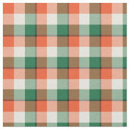 Halloween Orange und Green Checkered Karierte Must Stoff