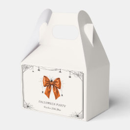 Halloween-Orangen-Schleife Geschenkschachtel