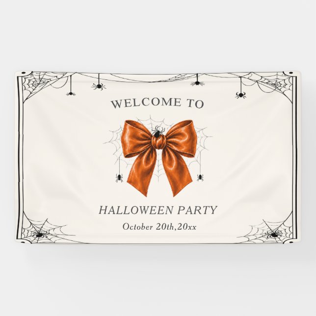 Halloween-Orangenbogen Banner (Horizontal)