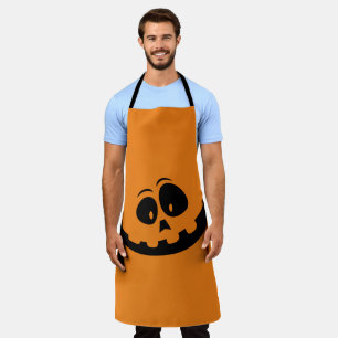 Halloween-Orangenkürbis lustig Schürze