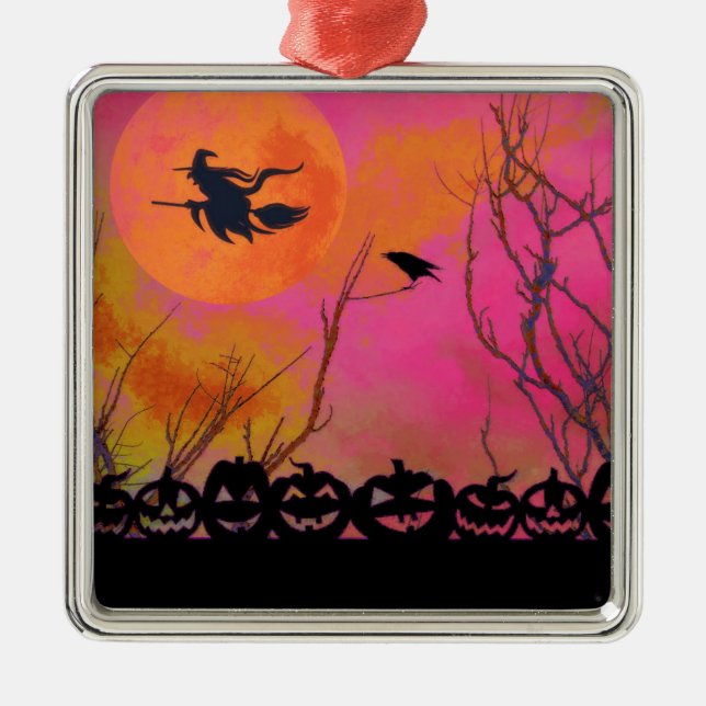 Halloween Ornament Aus Metall (Vorne)