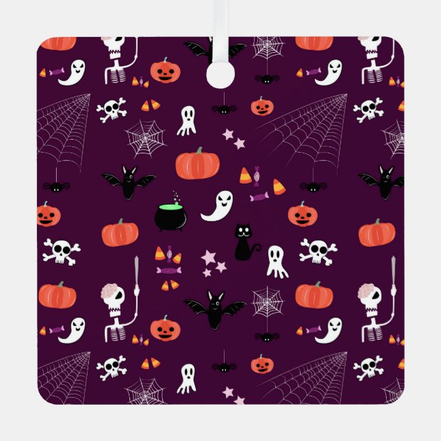 Halloween Ornament Aus Metall (Vorderseite)