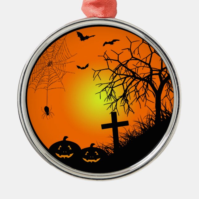 Halloween Ornament Aus Metall (Vorne)