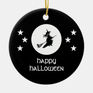Halloween-Ornament, schwarz Keramikornament