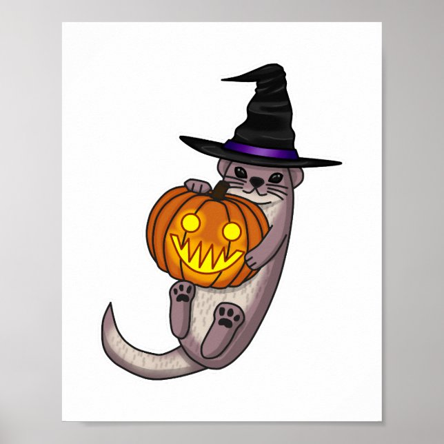 Halloween Otter Poster (Vorne)