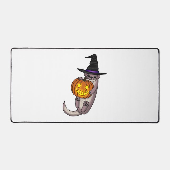Halloween Otter Schreibtischunterlage (Vorderseite)