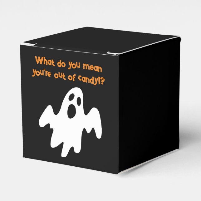 Halloween Out of Candy Funny Ghost Geschenkschachtel (Vorderseite)