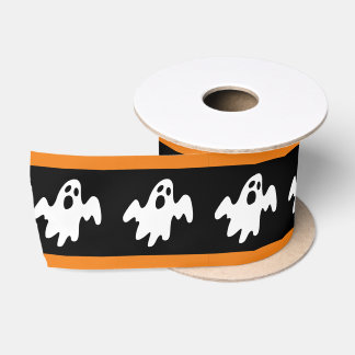 Halloween Out of Candy Funny Ghost Satinband