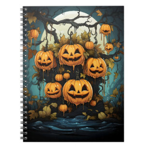 Halloween Outdoor Kürbis auf den Baum Notizblock