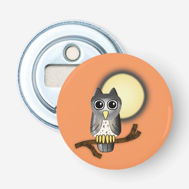 Halloween Owl Flaschenöffner (Vorderseite)