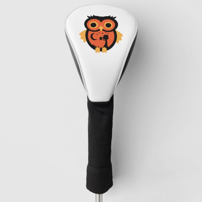 Halloween Owl Golf Headcover (Vorderseite)