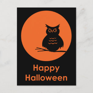 Halloween Owl Postkarte