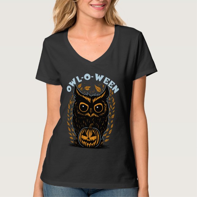 Halloween Owl T-Shirt (Vorderseite)