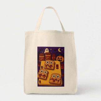 Halloween P&J Sandwich Design Tragetasche