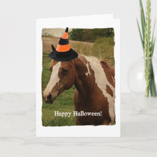 Halloween Paint Horse Karte