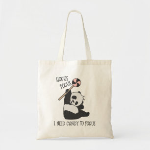 Halloween Panda Tote Bag, lustiger Panda Tragetasche