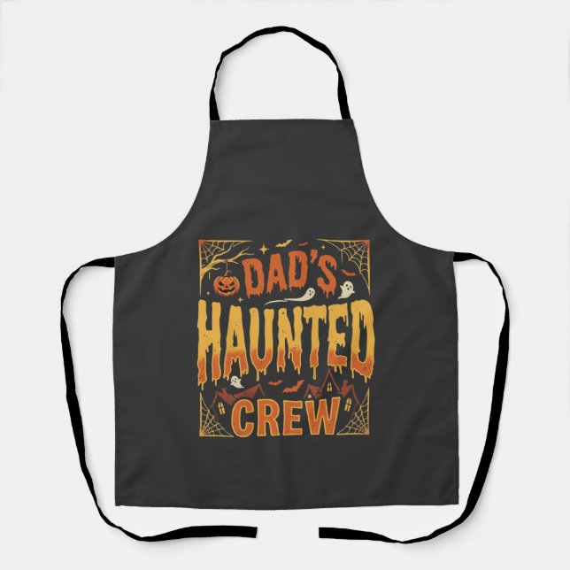 Halloween Papa Geister Crew Schürze (Vorderseite)