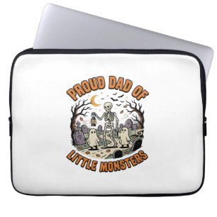 Halloween Papa Kleine Monster Nacht Laptopschutzhülle