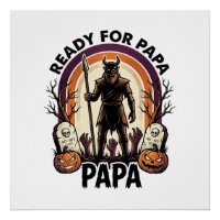 Halloween Papa-Shirt Vintage-Friedhof-Sonnenunterg