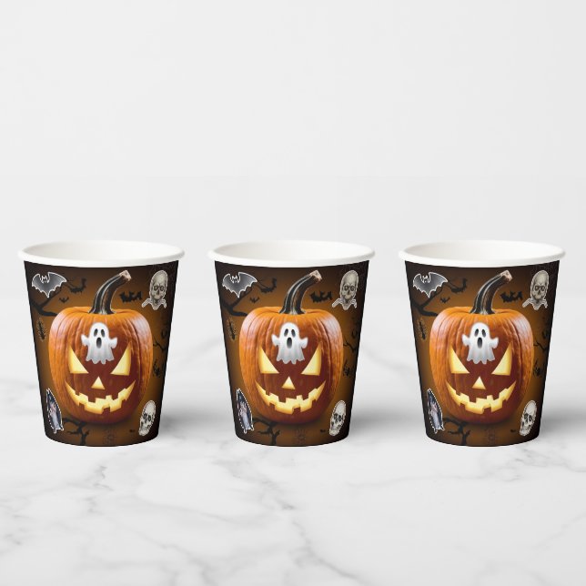 Halloween Paper Cup Pappbecher (Multi)