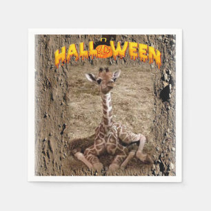 Halloween Paper Napkins Giraffe Serviette