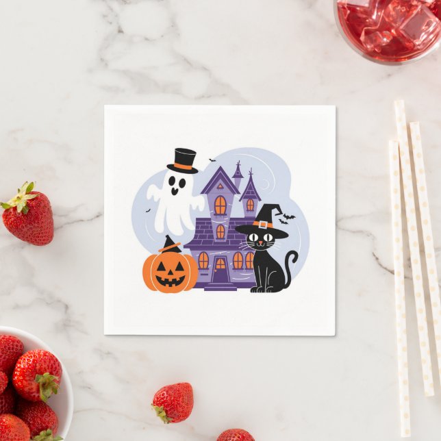 Halloween Paper Napkins Serviette (Beispiel)