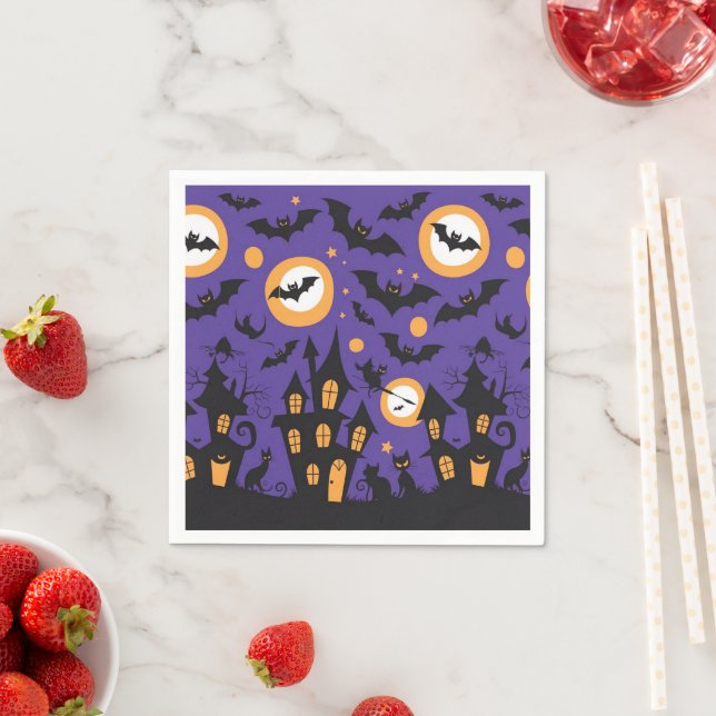 Halloween Paper Napkins Serviette (Beispiel)
