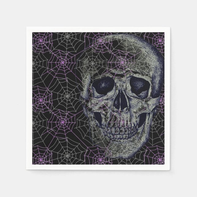 Halloween Paper Napkins-Skull Paper Napkins Serviette (Vorderseite)
