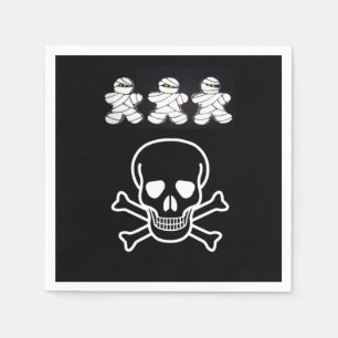 Halloween Paper Napkins, Skull Serviette
