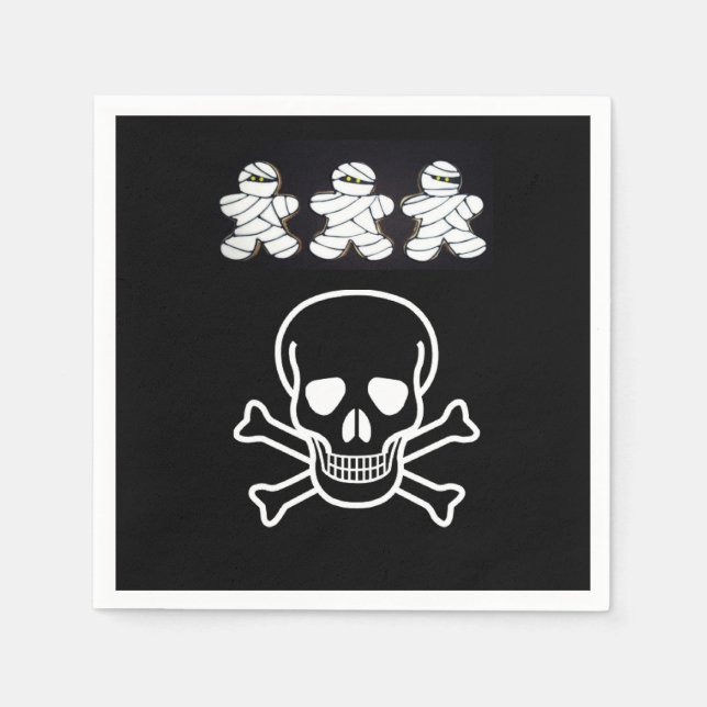 Halloween Paper Napkins, Skull Serviette (Vorderseite)