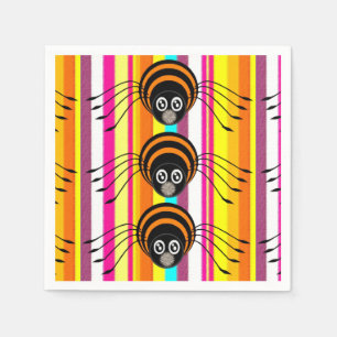 Halloween Paper Napkins, Spider Serviette