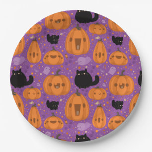 Halloween Paper Teller/Black Cats Pappteller