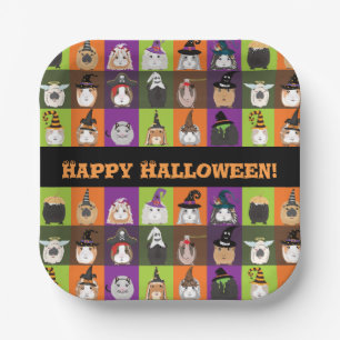 Halloween Paper Tellers Guinea Schweine Pappteller