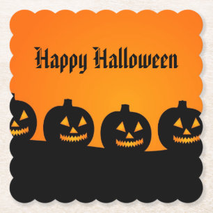 Halloween Paper Untersetzer