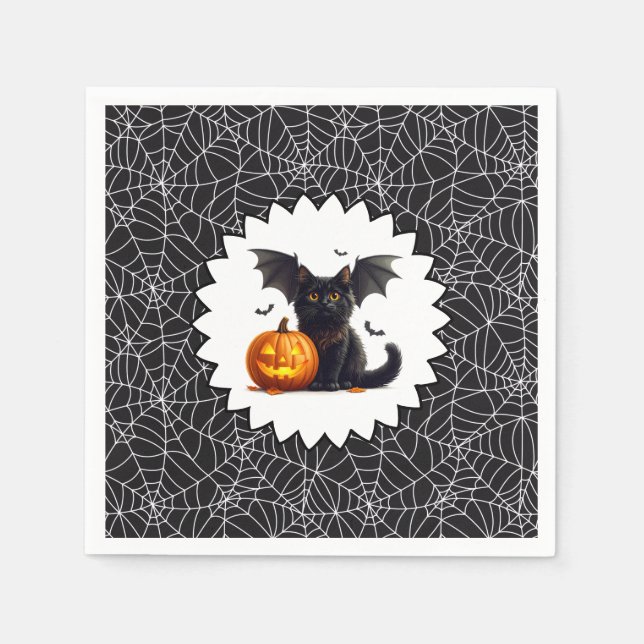 Halloween-Papier  Serviette (Vorderseite)