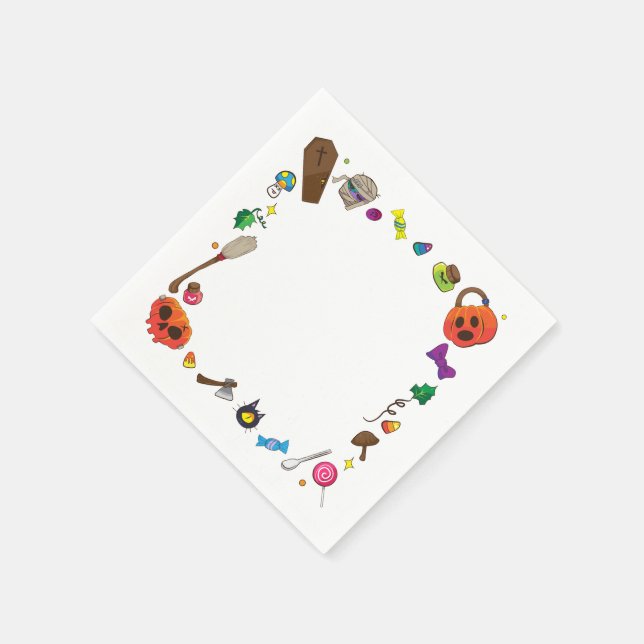 Halloween-Papier Serviette (Ecke)