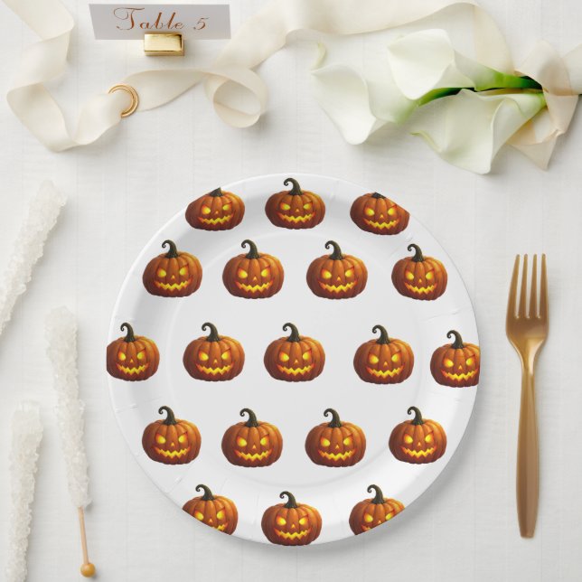 Halloween-Papierplatte Pappteller (Hochzeit)