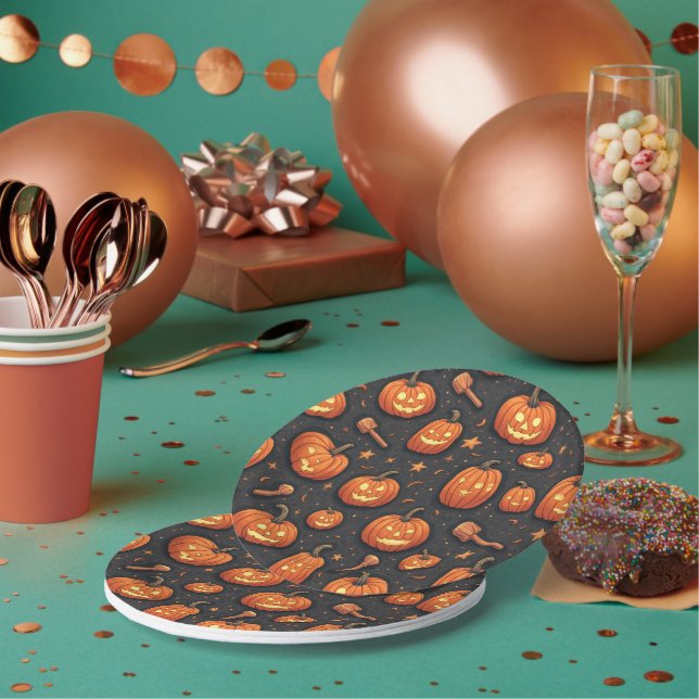 Halloween-Papierplatte Pappteller (Multi)